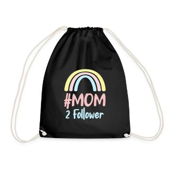 Pregnant with twins Twin Mother Mom 2022 - Drawstring Bag - black - Front