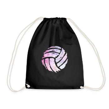 Volleyball Volleyball Volleyball Player - Drawstring Bag - black - Front