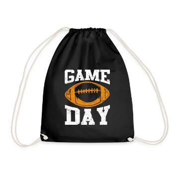 Football Game Day - Drawstring Bag - black - Front