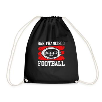 San Francisco Football - Turnbeutel - Schwarz - Vorne