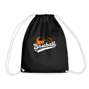 Casque de baseball Lettrage de baseball Équipe de baseball - Sac de sport léger - noir - Devant