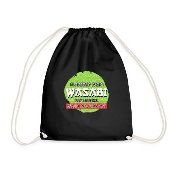 Wasabi Saveur Douleur Sushi Épicé Mangeur Épicé - Sac de sport léger - noir - Devant