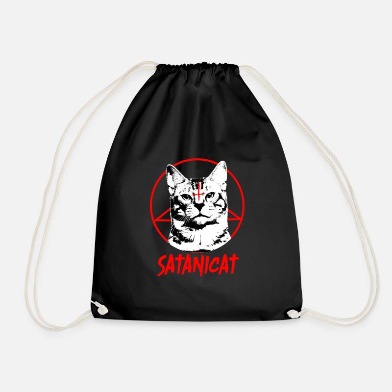 Antichrist Satanicat Satan Katze Teufel - Turnbeutel - Schwarz