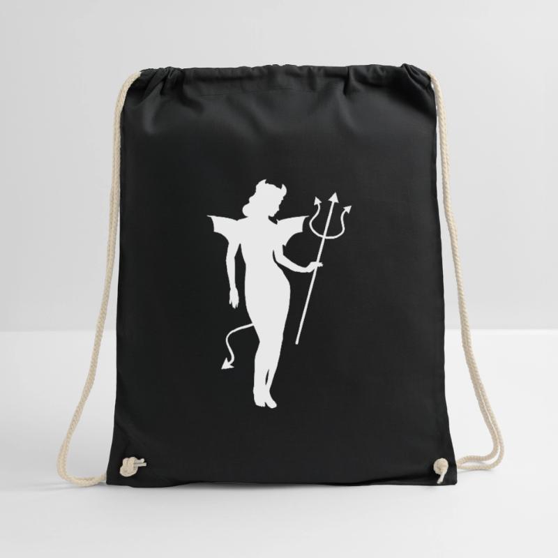 Angel Devil Satan Devil Devil Drawstring Bag