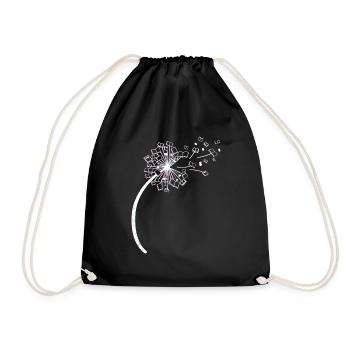 Livre Fleur de pissenlit Pissenlit Livres - Sac de sport léger - noir - Devant