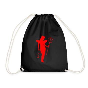 Satan Angel Devil Devil - Drawstring Bag - black - Front