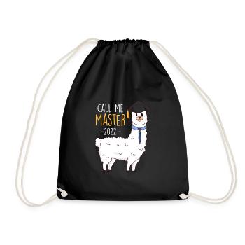 Master's Degree 2022 Call me Master - Drawstring Bag - black - Front