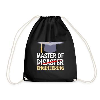 Master's Degree 2022 Master of Engineering - Drawstring Bag - black - Front