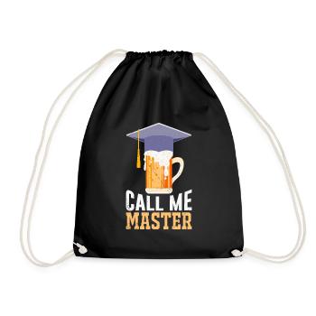 Call Me Master Degree 2022 Master Man - Drawstring Bag - black - Front