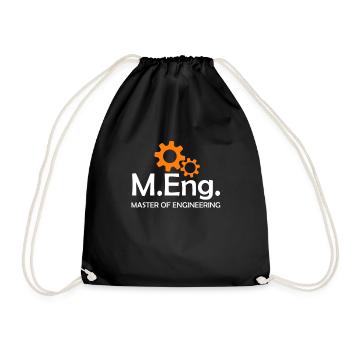 Master of Engineering Master Engineer Master 2022 - Drawstring Bag - black - Front