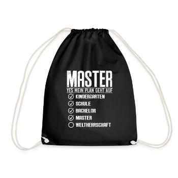 Master 2022 puis domination mondiale - Sac de sport léger - noir - Devant