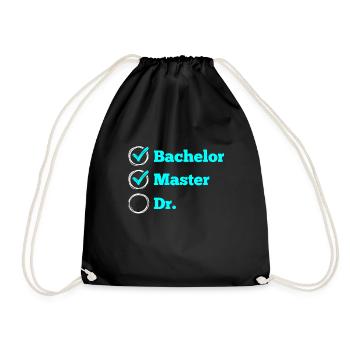 Master Checklist Master's Degree 2022 - Drawstring Bag - black - Front