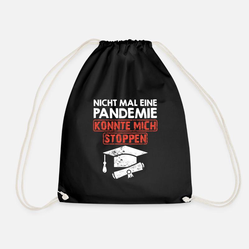 Bachelor Master Abschluss Pandemie Master 2022 - Turnbeutel - Schwarz