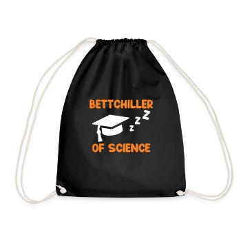 Bachelor Abschluss Bachelor of Science Bettchiller - Turnbeutel - Schwarz - Vorne