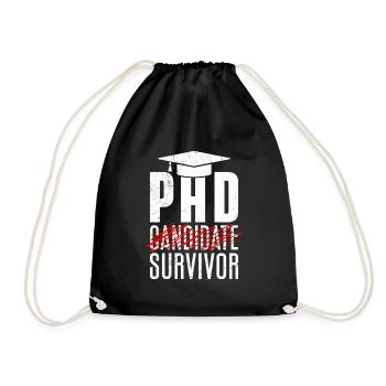 Thèse de doctorat survivant réussi - Sac de sport léger - noir - Devant
