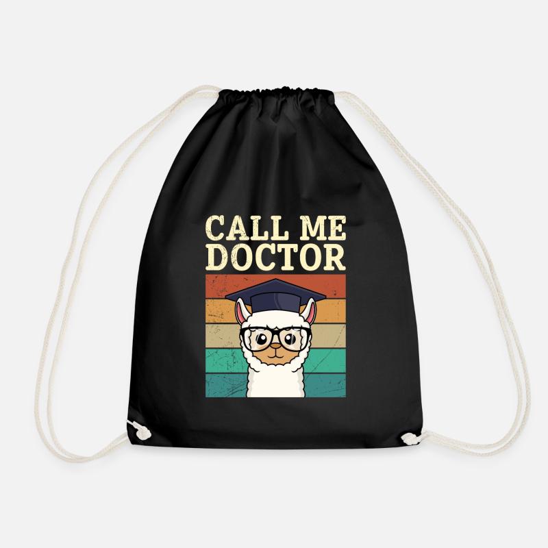 Call me Doktor Dissertation Promotion bestanden - Turnbeutel - Schwarz