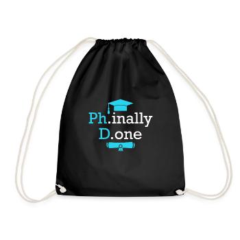 Phinally Done Doctor 2022 Doctorat Doctorat - Sac de sport léger - noir - Devant