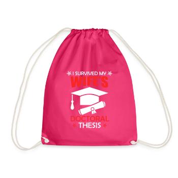 Thèse de doctorat 2022 Dissertation Épouse a survécu - Sac de sport léger - fuchsia - Devant