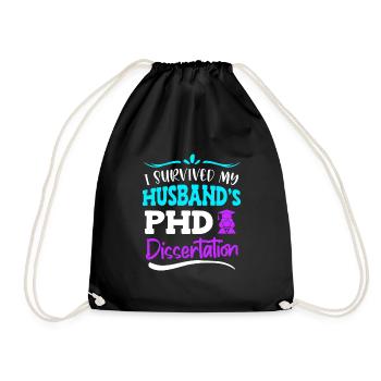 Doctorate Doctor 2022 Wife - Drawstring Bag - black - Front