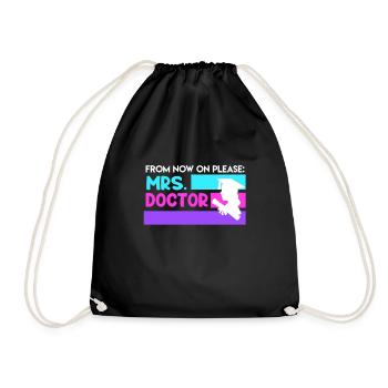 Doctor 2022 Doctorate - Drawstring Bag - black - Front