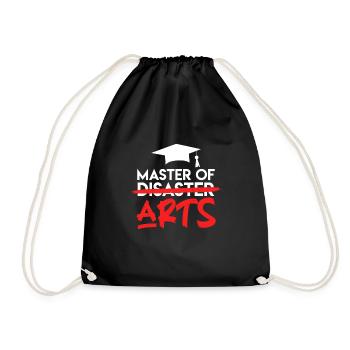 Master of Arts Master's Degree Master 2022 - Drawstring Bag - black - Front