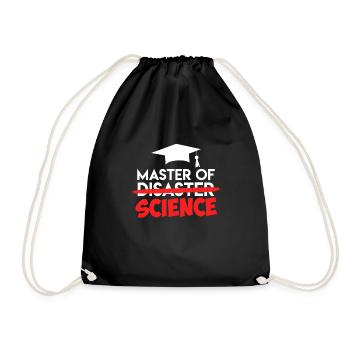 Master of Science Master's Degree Master 2022 - Drawstring Bag - black - Front