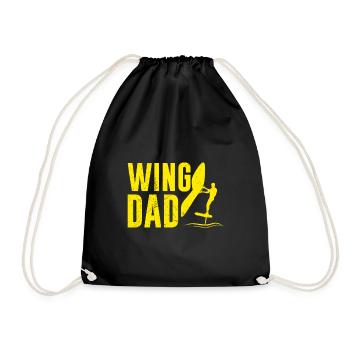 Wing Dad Wing Surf Wing Foil - Turnbeutel - Schwarz - Vorne