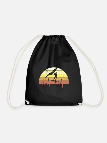 Wing Foil Retro Wing Surf Foiler - Turnbeutel - Schwarz