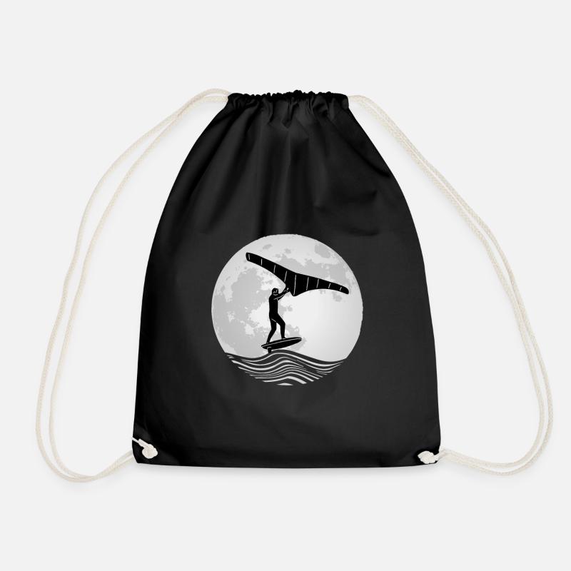 Vollmond Wing Foiler Wingsurf Wing Foil - Turnbeutel - Schwarz