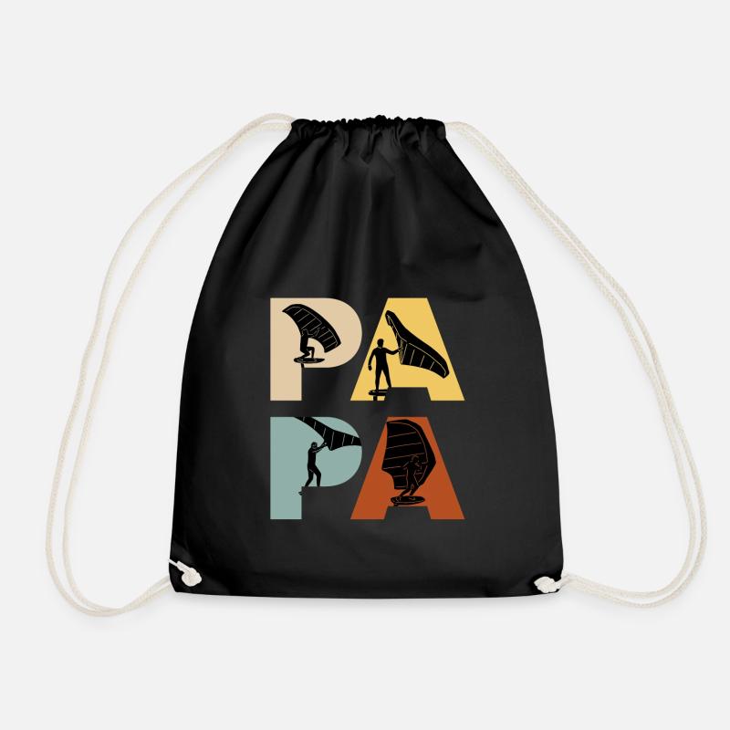 Wing Foil Papa Wing Surf Dad Wing Foil - Sac de sport léger - noir