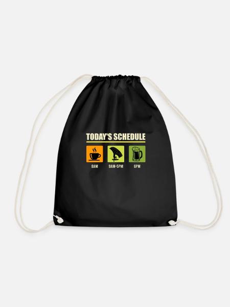 Wingfoil Tagesplanung Wing Surf Wingfoil - Turnbeutel - Schwarz