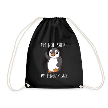 Petit ami pingouin pas court - Sac de sport léger - noir - Devant