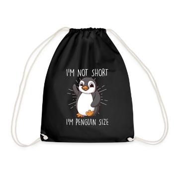 Petit ami pingouin pas court - Sac de sport léger - noir - Devant