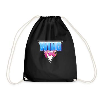 Wing Foil Wingsurf - Turnbeutel - Schwarz - Vorne