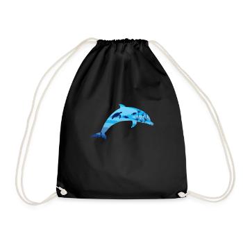 Dolphin Underwater World Diving Plongeurs - Sac de sport léger - noir - Devant