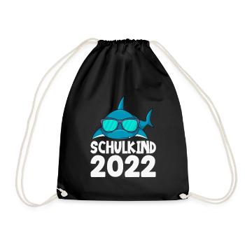 Schulkind 2022 Einschulung Junge - Turnbeutel - Schwarz - Vorne