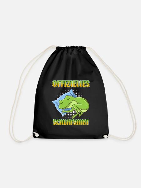 Offizielles Chill Relax und Schlafshirt - Turnbeutel - Schwarz