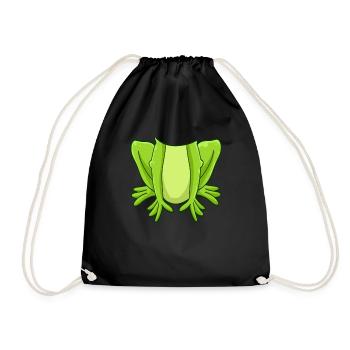 Funny Frog Costume Carnival Carnival - Drawstring Bag - black - Front