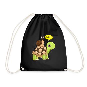 Sarcasme Speed Wheee! Escargot - Sac de sport léger - noir - Devant