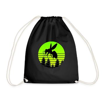 Bee Beekeeper - Drawstring Bag - black - Front