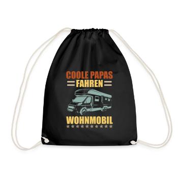 Coole Papas fahren Wohnmobil Camper Wohnmobil - Turnbeutel - Schwarz - Vorne