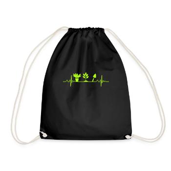 Jardinage Heartbeat Jardinier de jardin - Sac de sport léger - noir - Devant