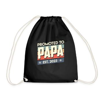 Papa 2023 - Turnbeutel - Schwarz - Vorne