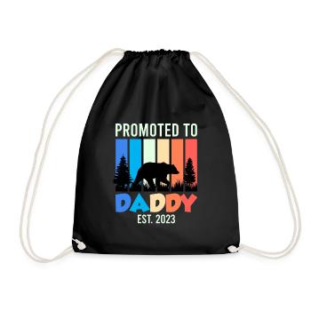 Promu papa 2023 expectant papa 2023 - Sac de sport léger - noir - Devant