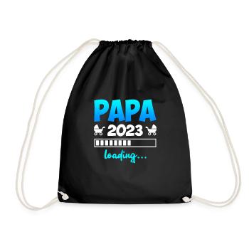 Papa 2023 - Turnbeutel - Schwarz - Vorne