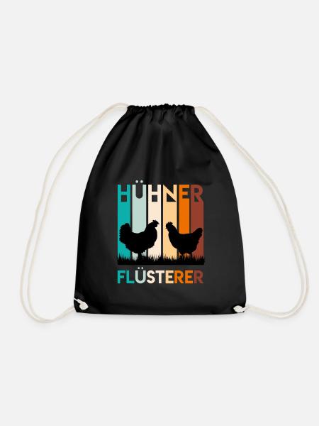 Hühner Flüsterer Hühner Besitzer Huhn - Turnbeutel - Schwarz