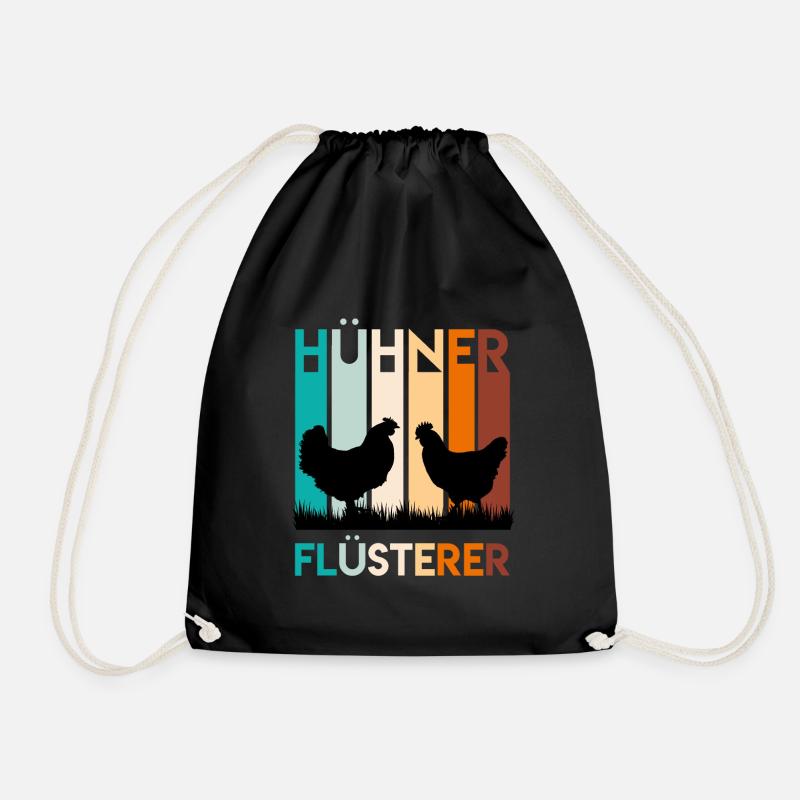 Hühner Flüsterer Hühner Besitzer Huhn - Turnbeutel - Schwarz