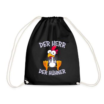 Le Seigneur des Poulets VolailleNeur Poulets - Sac de sport léger - noir - Devant