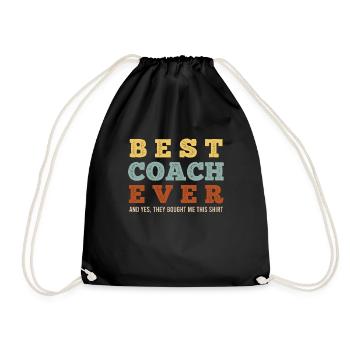 Lacrosse Coach Best Lacrosse Coach Ever - Turnbeutel - Schwarz - Vorne