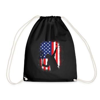 USA Tennis Servir le tennis - Sac de sport léger - noir - Devant